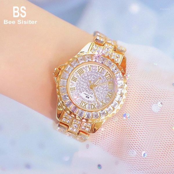 bee sister women watches full diamond roman numerals hardlex dial waterproof luxury ladies fashion quartz wristwatch fa08090 wristwatches, Slivery;brown
bee sister women watches full diamond roman numerals hardlex dial waterproof luxury ladies fashion quartz wristwatch fa08090 wristwatches, Slivery;brown