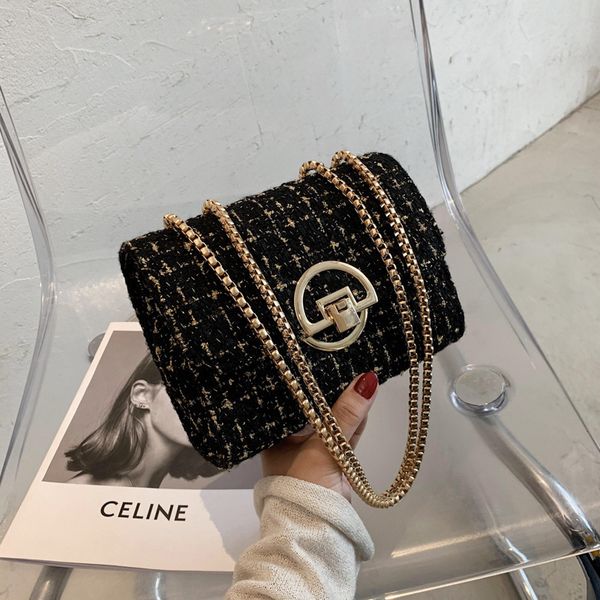 hangbags fashion small fragrance chain women's bag 2021 autumn woolen net red lovely atmospheric one shoulder messenger
hangbags fashion small fragrance chain women's bag 2021 autumn woolen net red lovely atmospheric one shoulder messenger