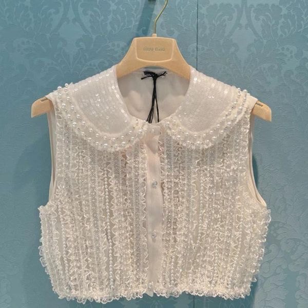 women's blouses & shirts 2350 early autumn lace nails pearl pieces doll collar sweet little cute blouse women, White
women's blouses & shirts 2350 early autumn lace nails pearl pieces doll collar sweet little cute blouse women, White