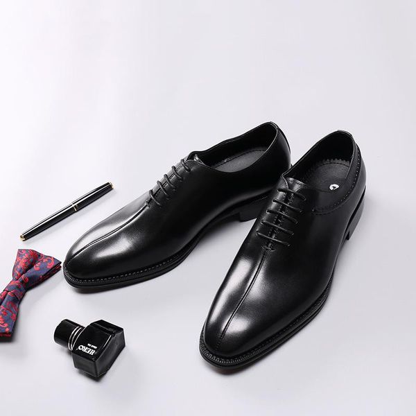 dress shoes men leather large size cowhide business formal wear men's zapatos de hombre, Black
dress shoes men leather large size cowhide business formal wear men's zapatos de hombre, Black