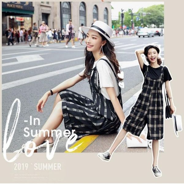 women's pants & capris 2021 summer bib female korean version loose western style age-reducing net red very fairy thin seven-point wide-, Black;white
women's pants & capris 2021 summer bib female korean version loose western style age-reducing net red very fairy thin seven-point wide-, Black;white