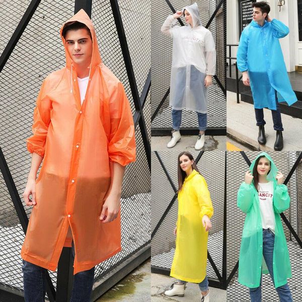 raincoats eva raincoat transparent waterproof hooded clear see through rain coat women man casual outdoor cover
raincoats eva raincoat transparent waterproof hooded clear see through rain coat women man casual outdoor cover