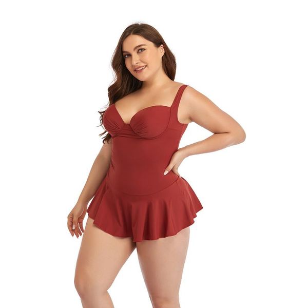 one-piece suits multi - style large size conjoined skin friendly fabric solid color women's skirt swimsuit
one-piece suits multi - style large size conjoined skin friendly fabric solid color women's skirt swimsuit