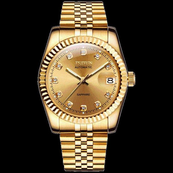wristwatches jsdun watch men's mechanical movement set automatic winding stainless steel sapphire waterproof business wrist, Slivery;brown
wristwatches jsdun watch men's mechanical movement set automatic winding stainless steel sapphire waterproof business wrist, Slivery;brown