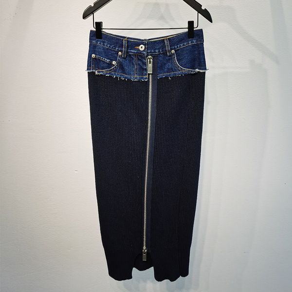 skirt 2021 autumn and winter women's zipper stitching wool knitted denim t3cw, Black
skirt 2021 autumn and winter women's zipper stitching wool knitted denim t3cw, Black