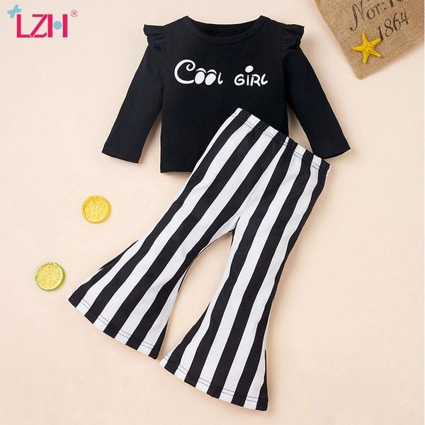 spring fashion long-sleeved + striped trousers 2pcs sets letter baby girls casual loose born kids suits clothing, White
spring fashion long-sleeved + striped trousers 2pcs sets letter baby girls casual loose born kids suits clothing, White