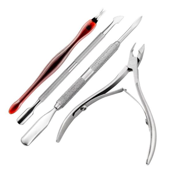 nail brushes 1 set 4pcs manicure tool kit professional art tools cuticle (silver), Yellow
nail brushes 1 set 4pcs manicure tool kit professional art tools cuticle (silver), Yellow