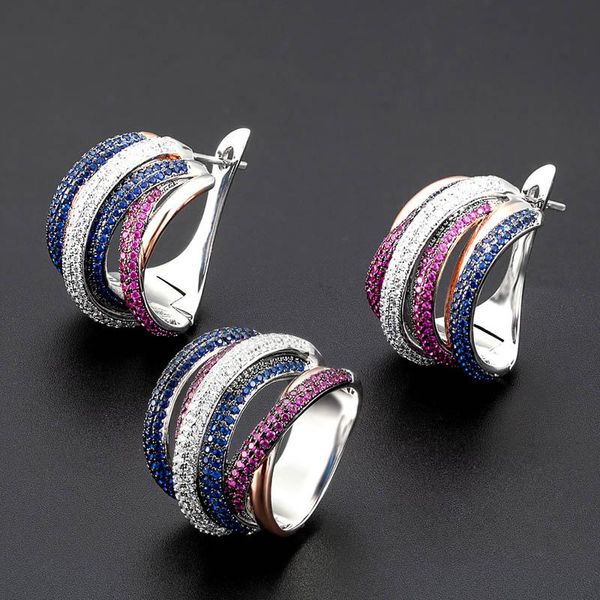 earrings & necklace zlxgirl jewelry blue red cubic zircon earring with ring set bridal accessory sets women wedding ears anel bijoux, Silver
earrings & necklace zlxgirl jewelry blue red cubic zircon earring with ring set bridal accessory sets women wedding ears anel bijoux, Silver