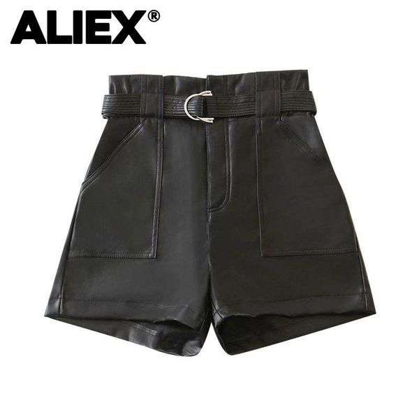 women's shorts aliex ® drop women chic fashion with belt faux leather vitnage high waist zipper pockets female short pants, White;black
women's shorts aliex ® drop women chic fashion with belt faux leather vitnage high waist zipper pockets female short pants, White;black