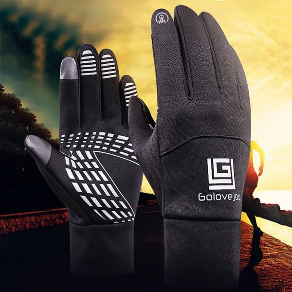 sports gloves outdoor sport full finger polyester touch screen waterproof windproof warm for cycling running, Black
sports gloves outdoor sport full finger polyester touch screen waterproof windproof warm for cycling running, Black