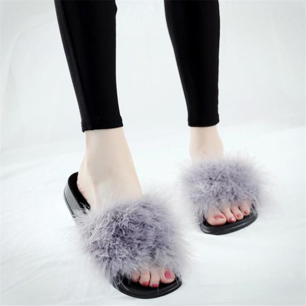 summer ostrich feather slippers women furry sandals fashion fluffy fur slide beach ladies plush home shoes woman slider, Black
summer ostrich feather slippers women furry sandals fashion fluffy fur slide beach ladies plush home shoes woman slider, Black