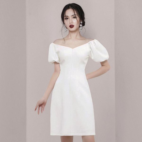 women's casual v-neck solid white puff sleeve dress female simple fashion cotton blouse dress summer mini dress 210514, Black;gray
women's casual v-neck solid white puff sleeve dress female simple fashion cotton blouse dress summer mini dress 210514, Black;gray