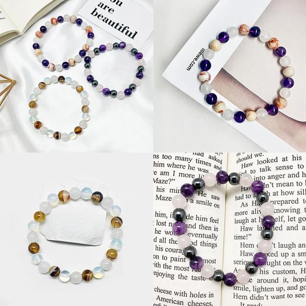 beaded, strands fashion natural stone mixed color beaded bracelet simple casual classic his and hers bracelets couple jewelry party gifts, Black
beaded, strands fashion natural stone mixed color beaded bracelet simple casual classic his and hers bracelets couple jewelry party gifts, Black