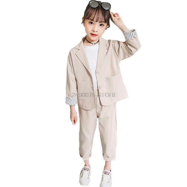 girls formal blazer suit jacket + pants 2pcs 2021 kids wedding party clothing set teenager school performance sets, White
girls formal blazer suit jacket + pants 2pcs 2021 kids wedding party clothing set teenager school performance sets, White