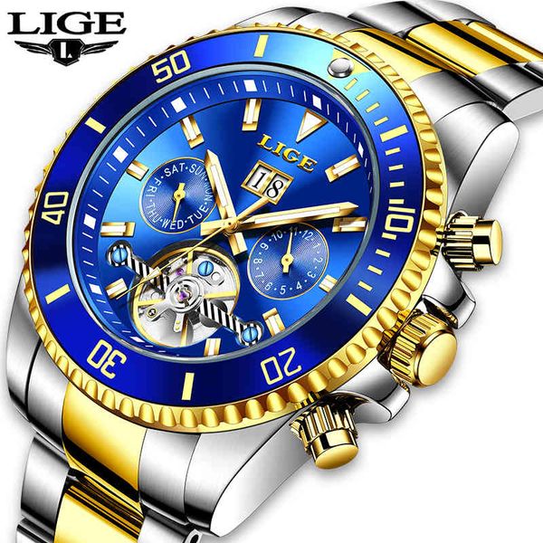 lige design 45mm men luxury automatic mechanical wrist watches men stainless steel waterproof watch clock relogio masculino 210517, Slivery;brown
lige design 45mm men luxury automatic mechanical wrist watches men stainless steel waterproof watch clock relogio masculino 210517, Slivery;brown