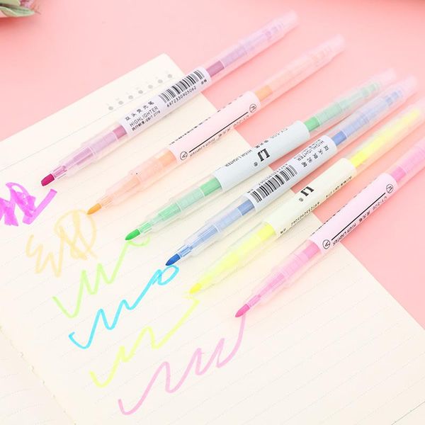 highlighters 6/12 colors set pastel markers dual tip fluorescent pen for art drawing doodling marking school office stationery, Black;red
highlighters 6/12 colors set pastel markers dual tip fluorescent pen for art drawing doodling marking school office stationery, Black;red