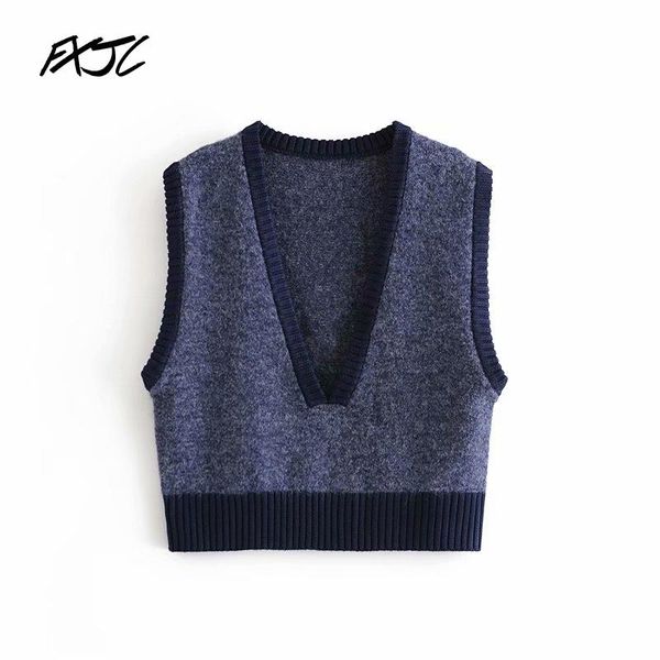 women's sweaters v-neck sleeveless loose fashion chic female sweater harajuku korean simple casual knitted vest contrast, White;black
women's sweaters v-neck sleeveless loose fashion chic female sweater harajuku korean simple casual knitted vest contrast, White;black