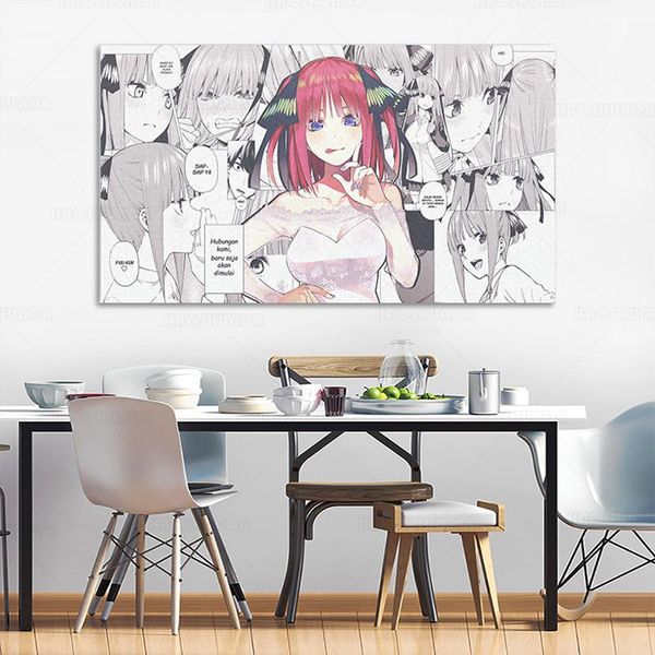 paintings canvas poster modern nakano nino gotoubun no hanayome home decor print anime role painting wall art modular picture living room
paintings canvas poster modern nakano nino gotoubun no hanayome home decor print anime role painting wall art modular picture living room