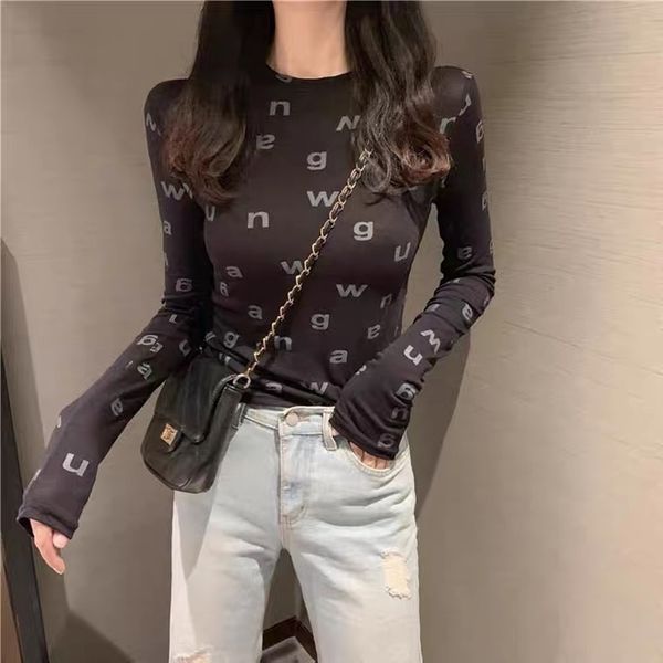 tee spring and autumn korean version of the round neck female self-cultivation shirt letter impression top, White
tee spring and autumn korean version of the round neck female self-cultivation shirt letter impression top, White