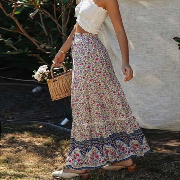 skirts elastic waist maxi skirt women casual vintage beige floral print cotton summer beach long falda o30u, Black
skirts elastic waist maxi skirt women casual vintage beige floral print cotton summer beach long falda o30u, Black