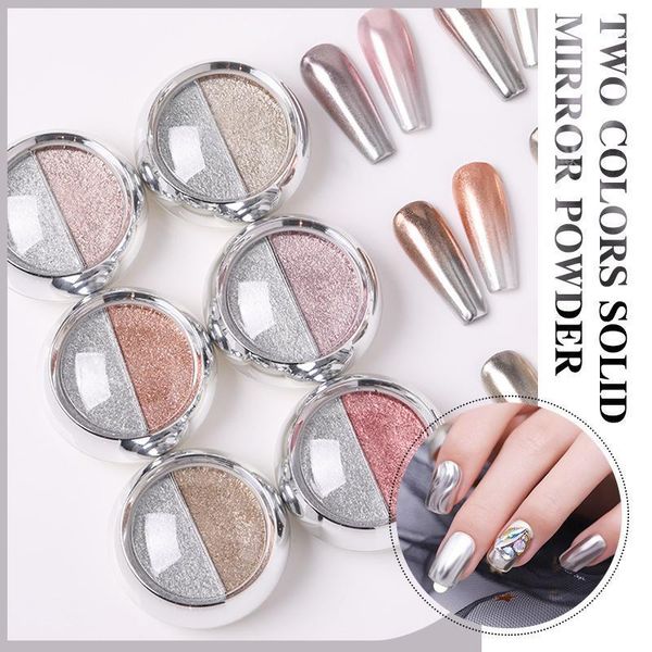 box double color mirror glitter powder metallic colorful nail art gel polishing chrome flakes pigment dust diy decor1, Silver;gold
box double color mirror glitter powder metallic colorful nail art gel polishing chrome flakes pigment dust diy decor1, Silver;gold