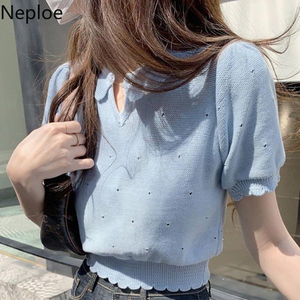 women's t-shirt neploe fashion women t shirts vintage knit cropped sweater korean puff sleeve woman tshirts summer 2021 femme ruffles, White
women's t-shirt neploe fashion women t shirts vintage knit cropped sweater korean puff sleeve woman tshirts summer 2021 femme ruffles, White