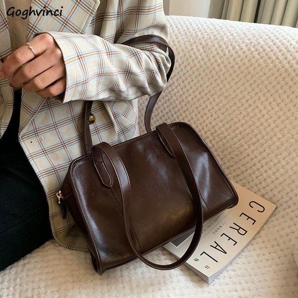 evening bags women shoulder brown pu leather zipper large capacity elegant vintage ladies underarm korean style designer handbags trendy
evening bags women shoulder brown pu leather zipper large capacity elegant vintage ladies underarm korean style designer handbags trendy