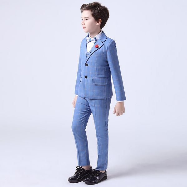 formal child plaid suit set spring autumn flower boys wedding host show party performace costume kids blazer vest pants clothes, Black
formal child plaid suit set spring autumn flower boys wedding host show party performace costume kids blazer vest pants clothes, Black