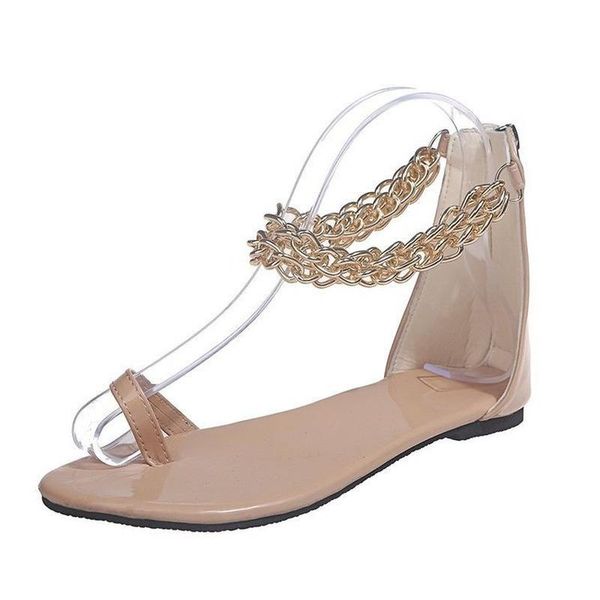woman shoes 2021 open toe summer sandals flat heels comfortable fashion chain sandalias large size 43 zapatos mujer, Black
woman shoes 2021 open toe summer sandals flat heels comfortable fashion chain sandalias large size 43 zapatos mujer, Black