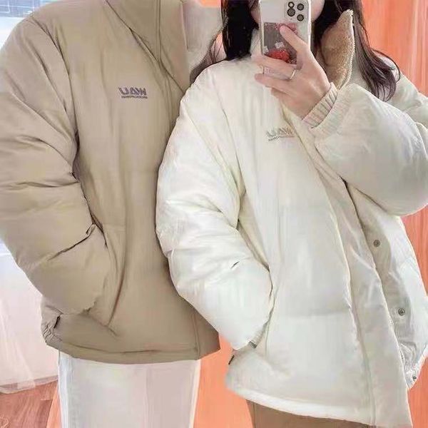 official website picture white duck new south korea whoau lamb men and women couple double down loose jacket, Black
official website picture white duck new south korea whoau lamb men and women couple double down loose jacket, Black