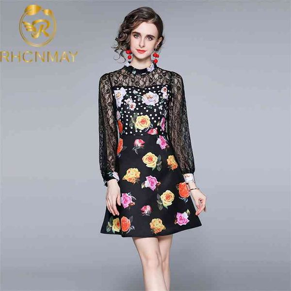 fashion black transparent lace patchwork rose flower print dress women's summer runway short vestdios 210506, Black;gray
fashion black transparent lace patchwork rose flower print dress women's summer runway short vestdios 210506, Black;gray