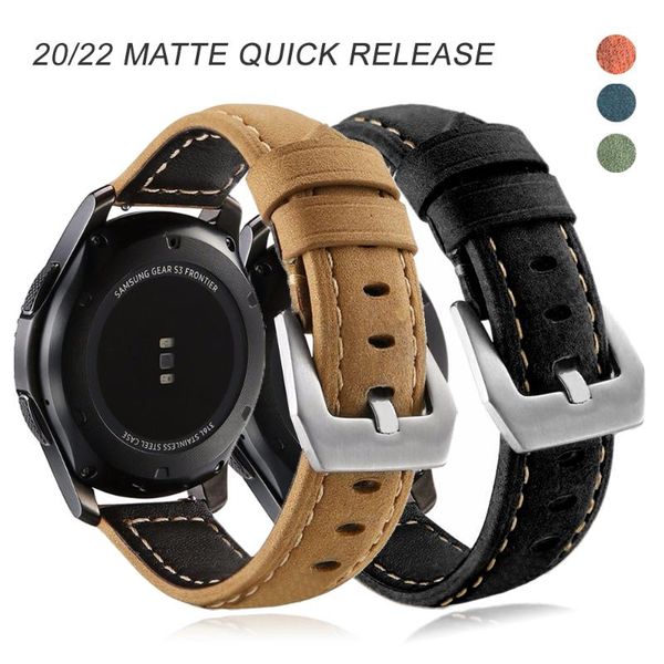 watch bands matte genuine leather strap for saumsung galaxy 3 45mm/41 huawei gt 2 pro bracelet sport wristband quick release, Black;brown
watch bands matte genuine leather strap for saumsung galaxy 3 45mm/41 huawei gt 2 pro bracelet sport wristband quick release, Black;brown