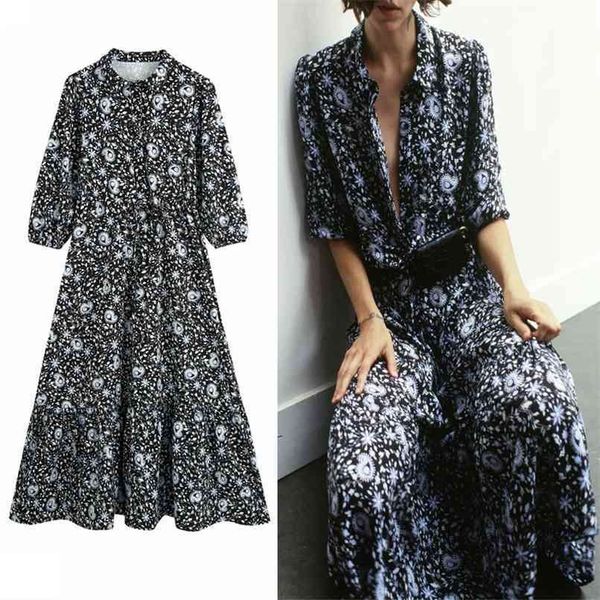 floral print long autumn dress women adjustable drawstring waist vintage midi female flounce hem elegant es 210524, Black;gray
floral print long autumn dress women adjustable drawstring waist vintage midi female flounce hem elegant es 210524, Black;gray