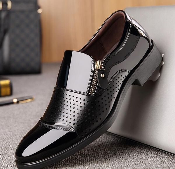 dress shoes 2021 spring summer men leather hollow out breathable fashion formal wedding shoe man business office 38-48, Black
dress shoes 2021 spring summer men leather hollow out breathable fashion formal wedding shoe man business office 38-48, Black