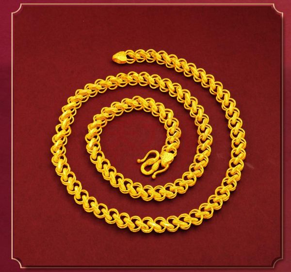 chains 24k gold chain necklace for women men party wedding jewelry birthday gift width 8mm, Silver
chains 24k gold chain necklace for women men party wedding jewelry birthday gift width 8mm, Silver