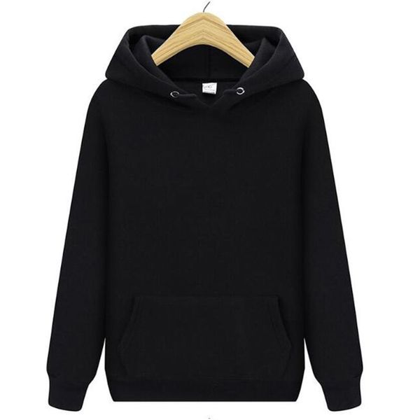 men fashion solid color hoodie autumn and winter men/women street casual hip-hop sweatshirt hoodie pullover, Black
men fashion solid color hoodie autumn and winter men/women street casual hip-hop sweatshirt hoodie pullover, Black
