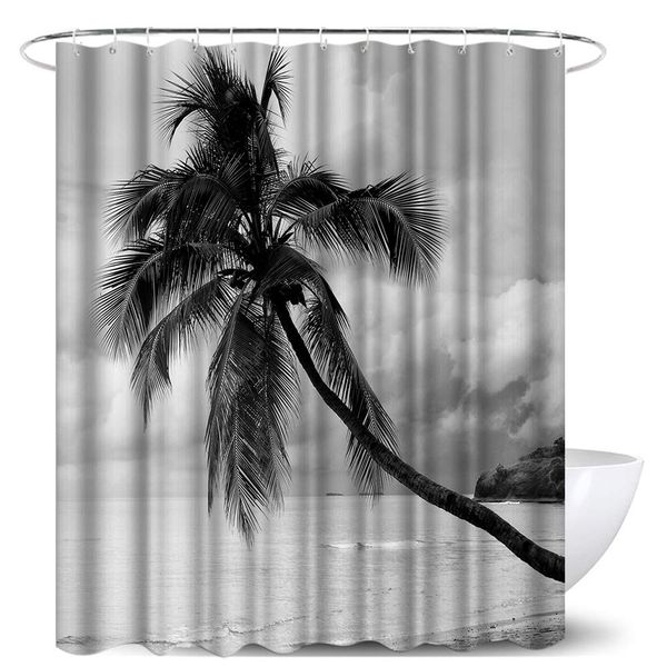 hawaii beach shower curtain for bathroom tropical palm tree landscape black and white waterproof fabric curtain decor with 12
hawaii beach shower curtain for bathroom tropical palm tree landscape black and white waterproof fabric curtain decor with 12