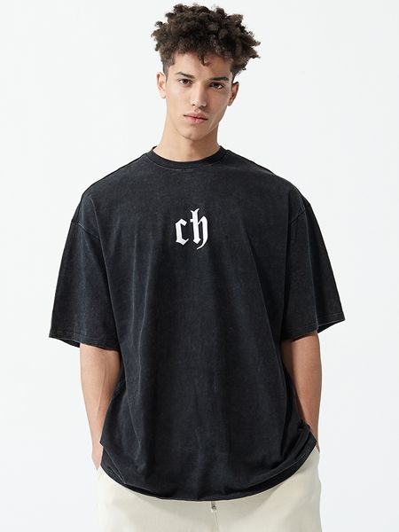 chinism ch short t-shirt men's wash make old pure cotton tide brand loose and versatile drop shoulder black bo, White;black
chinism ch short t-shirt men's wash make old pure cotton tide brand loose and versatile drop shoulder black bo, White;black