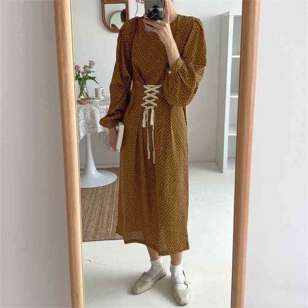 polka dots chic gentle femme all match girls fashion ol vintage elegance streetwear long dresses vestidos 210525, Black;gray
polka dots chic gentle femme all match girls fashion ol vintage elegance streetwear long dresses vestidos 210525, Black;gray