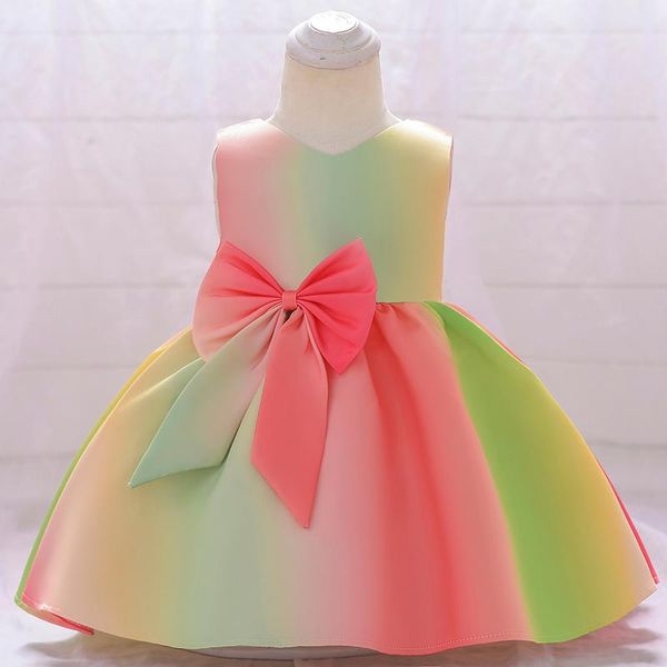 girl's dresses colorful bow tutu born christening princess toddler birthday party children baptism baby girl clothes summer dress vesti, Red;yellow
girl's dresses colorful bow tutu born christening princess toddler birthday party children baptism baby girl clothes summer dress vesti, Red;yellow