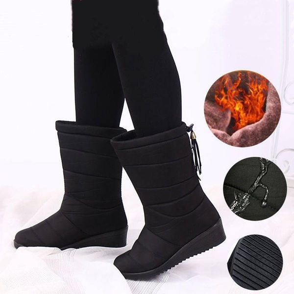 boots women winter 2021 mid-calf snow wedges warm fur female water-proof anckle black
boots women winter 2021 mid-calf snow wedges warm fur female water-proof anckle black