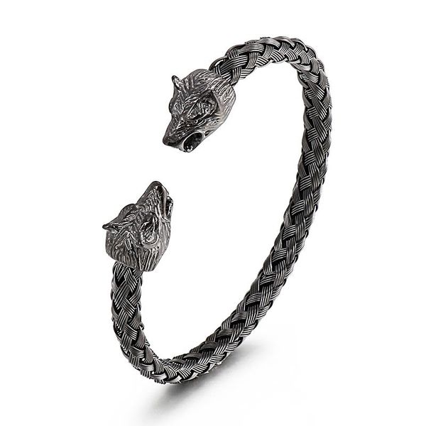 bangle haolynjoy viking animal bangles vintage black wolf head men's stainless steel bracelet jewelry
bangle haolynjoy viking animal bangles vintage black wolf head men's stainless steel bracelet jewelry