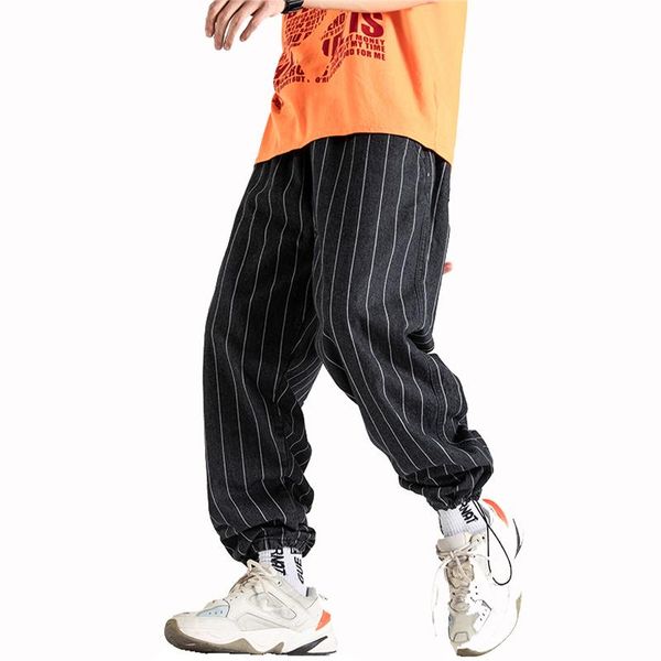 men's pants men vintage stripe black ribbons streetwear joggers 2021 hip hop trousers
men's pants men vintage stripe black ribbons streetwear joggers 2021 hip hop trousers