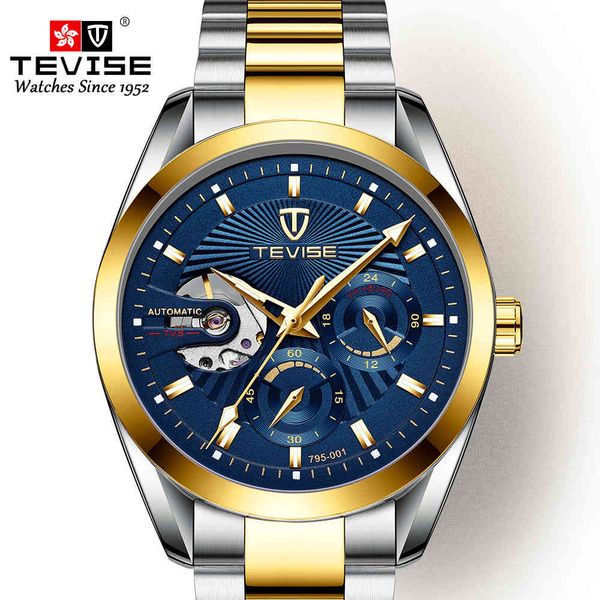 watch tevise five pin multifunctional business waterproof classic automatic mechanical for men, Slivery;brown
watch tevise five pin multifunctional business waterproof classic automatic mechanical for men, Slivery;brown