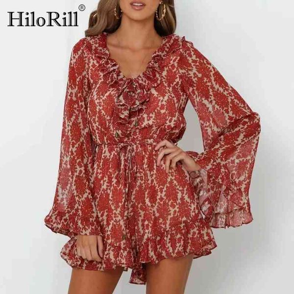 women chiffon ruffles chic playsuit summer floral print v neck beach jumpsuit boho flare long sleeve party bodysuit 210508, Black;white
women chiffon ruffles chic playsuit summer floral print v neck beach jumpsuit boho flare long sleeve party bodysuit 210508, Black;white