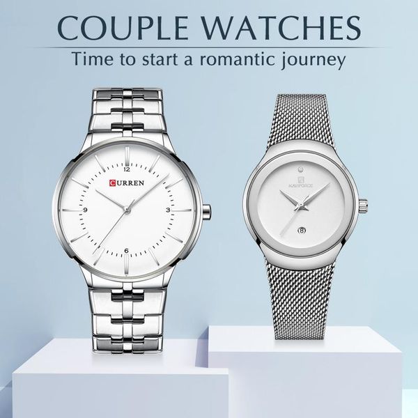 wristwatches lover watch curren stainless steel waterproof for men and women fashion casual wristwatch set sale, Slivery;brown
wristwatches lover watch curren stainless steel waterproof for men and women fashion casual wristwatch set sale, Slivery;brown