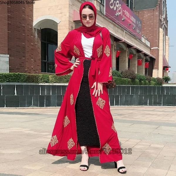 dubai open abaya kimono muslim hijab dress kaftan abayas islamic clothing for women caftan marocain qatar kleding robe musulman ethnic, Red
dubai open abaya kimono muslim hijab dress kaftan abayas islamic clothing for women caftan marocain qatar kleding robe musulman ethnic, Red