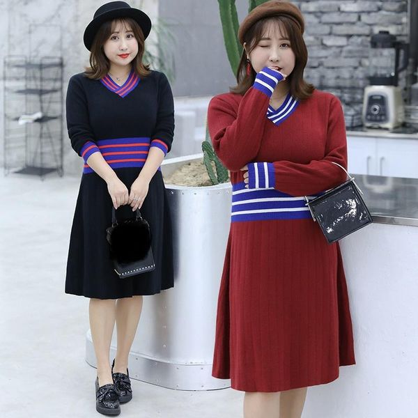 lady sweater dress long sleeve spring plus size woman red patchwork knitting dresses oversized elegant fashion 4xl casual, Black;gray
lady sweater dress long sleeve spring plus size woman red patchwork knitting dresses oversized elegant fashion 4xl casual, Black;gray