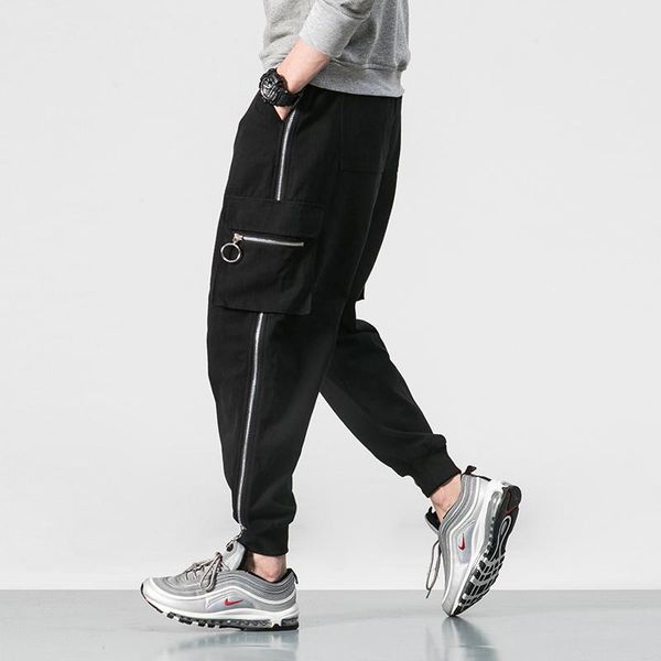 men's pants streetwear fashion casual zipper safari style joggers side-pockets cotton male harem trousers black
men's pants streetwear fashion casual zipper safari style joggers side-pockets cotton male harem trousers black