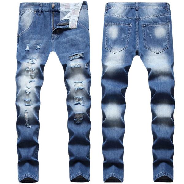 men's jeans 2022 spring/summer light blue broken hole straight slim fit youth scrape
men's jeans 2022 spring/summer light blue broken hole straight slim fit youth scrape